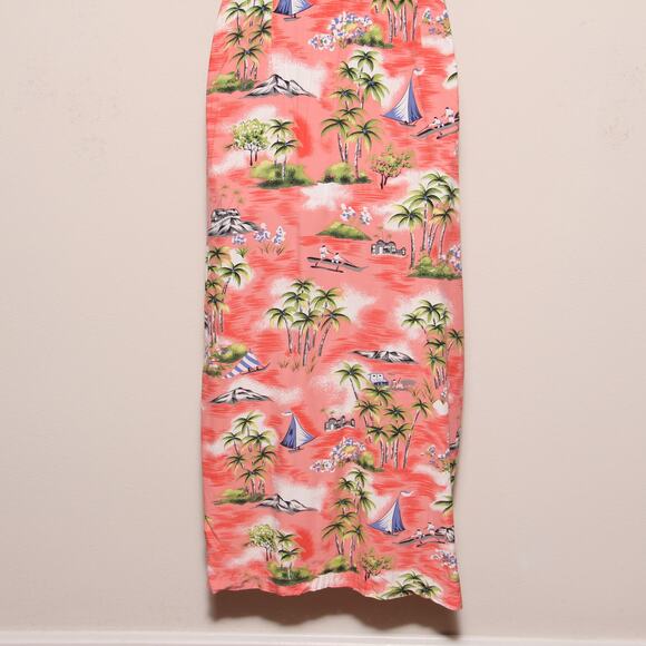 Vintage Carol Anderson Tie Front dress Size Medium Tropical Island print - Picture 5 of 8